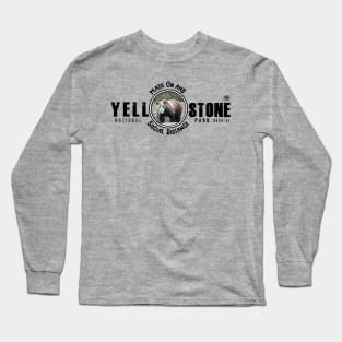 Yellowstone Grizzly Bear Mask On & Social Distance Long Sleeve T-Shirt